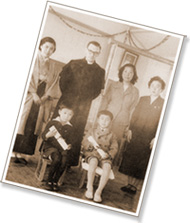 昭和31年第1回卒園式の写真